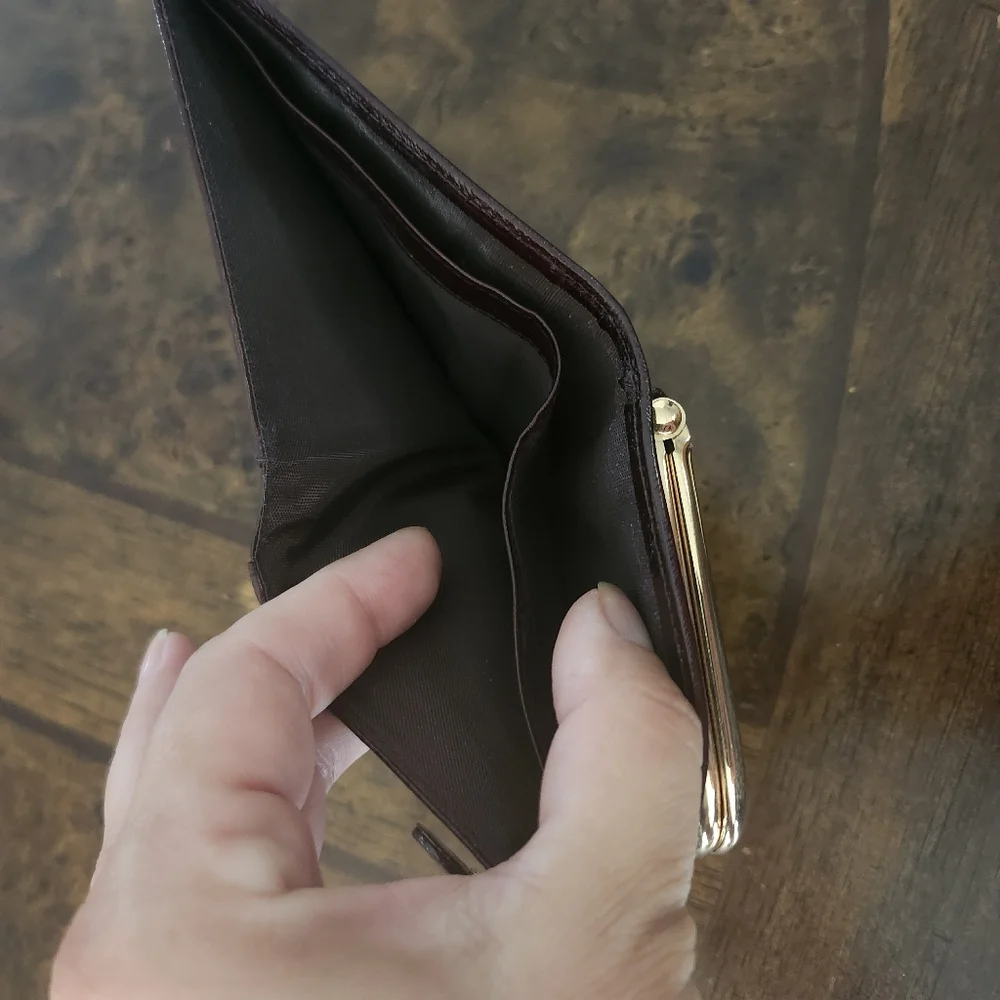 Genuine eel leather wallet NEW